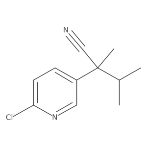 2-(6-Chloropyridin-3-YL)-2,3-dimethylbutanenitrile结构式