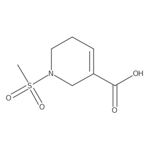 1-(Methylsulfonyl)-1,2,5,6-tetrahydropyridine-3-carboxylic acid结构式