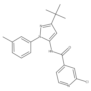 N-[3-tert-butyl-1-(3-methylphenyl)-1H-pyrazol-5-yl]-2-chloropyridine-4-carboxamide Structure