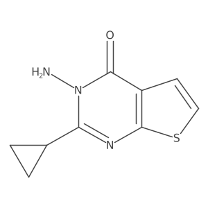 3-Amino-2-cyclopropylthieno[2,3-d]pyrimidin-4-one Structure