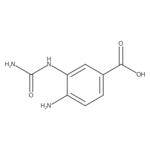 Benzoic acid, 4-amino-3-[(aminocarbonyl)amino]- Structure