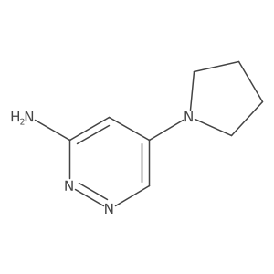 5-(Pyrrolidin-1-yl)pyridazin-3-amine Structure