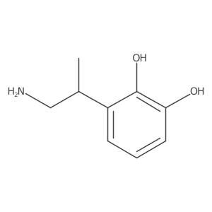 3-(1-Aminopropan-2-yl)benzene-1,2-diol Structure