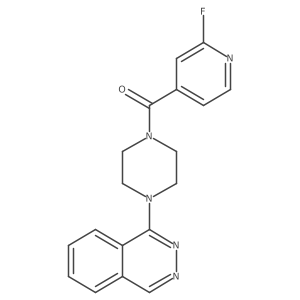 (2-Fluoropyridin-4-yl)-(4-phthalazin-1-ylpiperazin-1-yl)methanone结构式