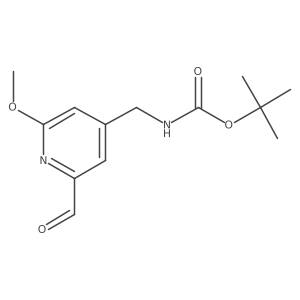 Tert-butyl (2-formyl-6-methoxypyridin-4-YL)methylcarbamate Structure