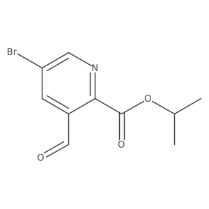 Isopropyl 5-bromo-3-formylpicolinate Structure