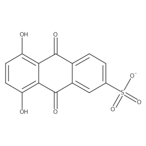 2-Anthracenesulfonic acid, 9,10-dihydro-5,8-dihydroxy-9,10-dioxo-, ion(1-) Structure