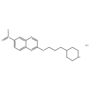 6-Nitro-2-(3-(piperidin-4-yl)propoxy)quinoxaline hydrochloride Structure