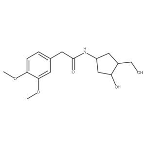 2-(3,4-Dimethoxyphenyl)-N-[3-hydroxy-4-(hydroxymethyl)cyclopentyl]acetamide结构式