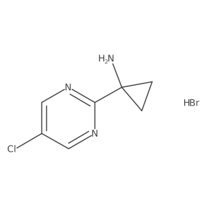1-(5-Chloropyrimidin-2-yl)cyclopropanamine hydrobromide结构式