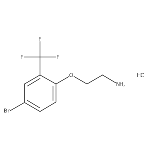 1-(2-Aminoethoxy)-4-bromo-2-(trifluoromethyl)benzene hydrochloride Structure