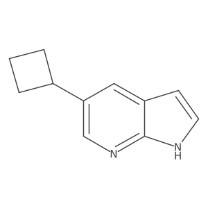 5-Cyclobutyl-1H-pyrrolo[2,3-b]pyridine结构式