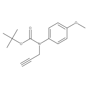 tert-butyl N-(4-methoxyphenyl)-N-(prop-2-yn-1-yl)carbamate结构式