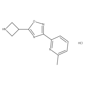 2-(5-Azetidin-3-yl-1,2,4-oxadiazol-3-yl)-6-methylpyridine hydrochloride Structure
