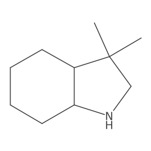 3,3-dimethyl-octahydro-1H-indole Structure