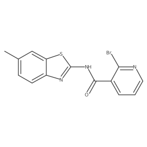 2-bromo-N-(6-methyl-1,3-benzothiazol-2-yl)pyridine-3-carboxamide Structure