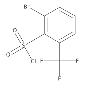 2-Bromo-6-(trifluoromethyl)benzenesulfonyl chloride结构式