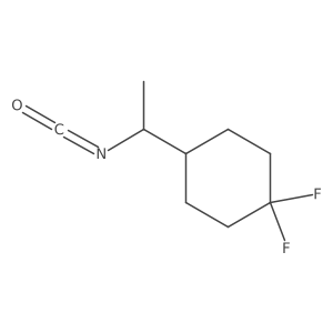1,1-Difluoro-4-(1-isocyanatoethyl)cyclohexane结构式