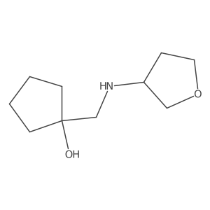 1-{[(Oxolan-3-yl)amino]methyl}cyclopentan-1-ol结构式