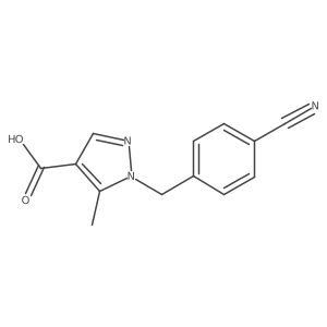 1-(4-Cyanobenzyl)-5-methyl-1H-pyrazole-4-carboxylic acid Structure