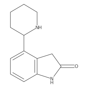 1,3-dihydro-4-(2-piperidinyl)-2H-Indol-2-one Structure