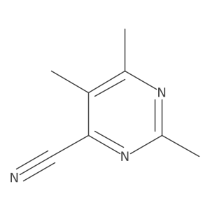 Trimethylpyrimidine-4-carbonitrile Structure