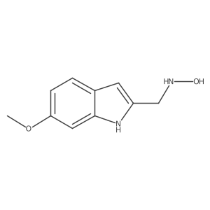 N-[(6-methoxy-1H-indol-2-yl)methyl]hydroxylamine Structure