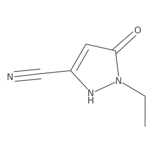 1H-Pyrazole-3-carbonitrile, 1-ethyl-5-hydroxy- Structure