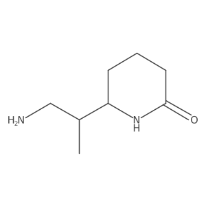 6-(1-Aminopropan-2-yl)piperidin-2-one结构式