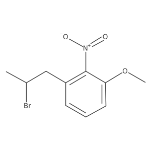 1-(2-Bromopropyl)-3-methoxy-2-nitrobenzene结构式