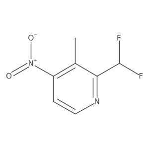 2-(Difluoromethyl)-3-methyl-4-nitropyridine结构式