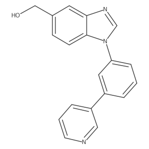 1-(3-(3-Pyridyl)phenyl)-5-hydroxymethylbenzimidazole Structure