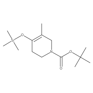 tert-Butyl-3-methyl-4-(trimethylsilyloxy)-5,6-dihydropyridine-1(2H)-carboxylate结构式