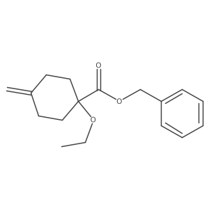 Benzyl 1-ethoxy-4-methylenecyclohexane-1-carboxylate Structure