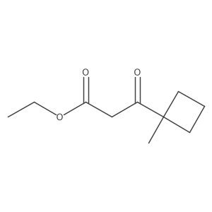 Ethyl 3-(1-methylcyclobutyl)-3-oxopropanoate Structure