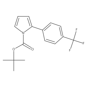 Tert-butyl 2-(4-(trifluoromethyl)phenyl)-1H-pyrrole-1-carboxylate Structure