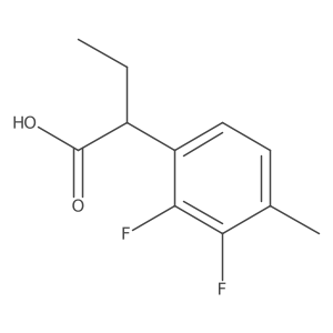 2-(2,3-Difluoro-4-methylphenyl)butanoic acid结构式