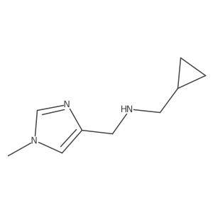 (cyclopropylmethyl)[(1-methyl-1H-imidazol-4-yl)methyl]amine结构式