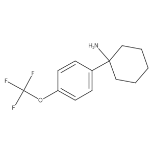 1-[4-(Trifluoromethoxy)phenyl]cyclohexan-1-amine结构式