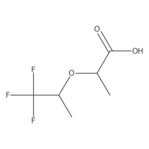 (2R)-2-((1,1,1-Trifluoropropan-2-yl)oxy)propanoic acid结构式