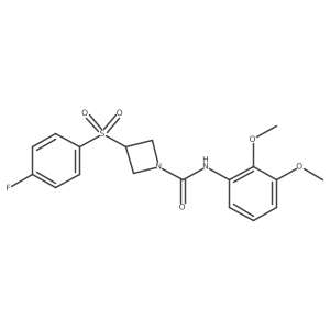 N-(2,3-dimethoxyphenyl)-3-((4-fluorophenyl)sulfonyl)azetidine-1-carboxamide Structure