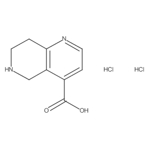 5,6,7,8-Tetrahydro-1,6-naphthyridine-4-carboxylic acid dihydrochloride Structure