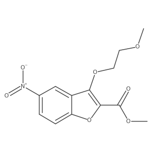 Methyl 3-(2-methoxyethoxy)-5-nitrobenzofuran-2-carboxylate Structure