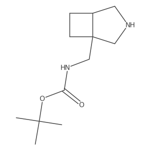 Tert-butyl ((3-azabicyclo[3.2.0]heptan-1-yl)methyl)carbamate结构式