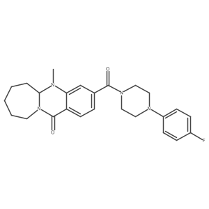 3-{[4-(4-fluorophenyl)piperazin-1-yl]carbonyl}-5-methyl-5a,6,7,8,9,10-hexahydroazepino[2,1-b]quinazolin-12(5H)-one Structure