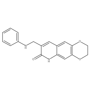 8-(anilinomethyl)-2,3-dihydro[1,4]dioxino[2,3-g]quinolin-7(6H)-one Structure