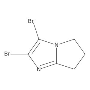 2,3-DIbromo-5H,6H,7H-pyrrolo[1,2-a]imidazole结构式