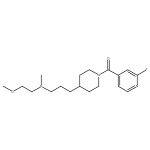 {3-[1-(2-Fluoropyridine-4-carbonyl)piperidin-4-yl]propyl}(2-methoxyethyl)methylamine结构式