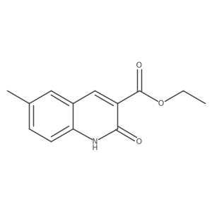 3-Quinolinecarboxylic acid, 1,2-dihydro-6-methyl-2-oxo-, ethyl ester结构式
