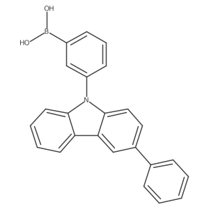 B-[3-(3-Phenyl-9H-carbazol-9-yl)phenyl]boronic acid Structure